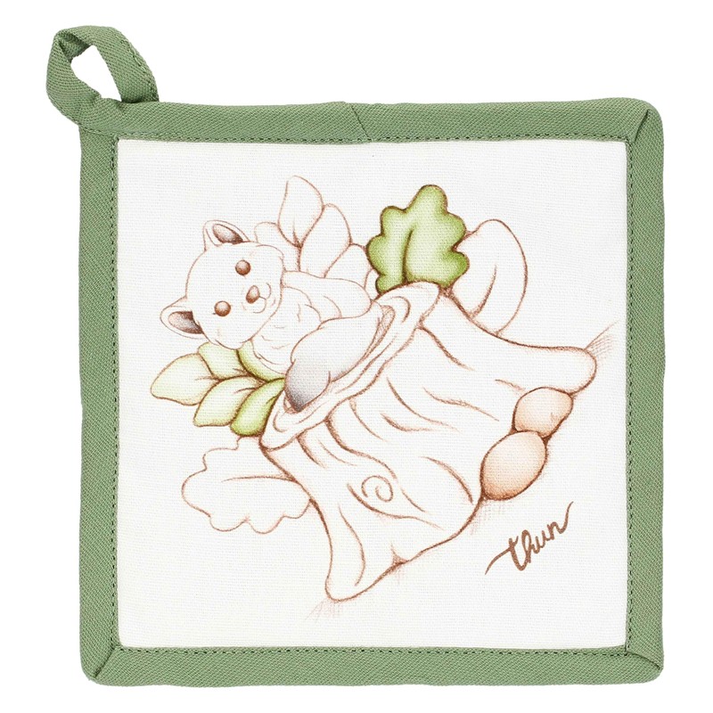 Thun - Set guantone e presina in cotone, collezione Inverno