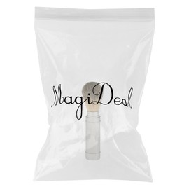 Silver Shaving Brush tube Beard Full Size Shave Brush Tool in Aluminum Metal Tube Case Lightweight