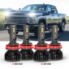 CHUSYYRAY For Chevy Malibu 2004-2012 4PC LED Headlight Bulb Hi-Low