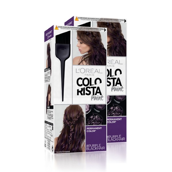 Colorista L'Oréal Paris Hair Paint Permanent Hair Colour 3.16 Purple (Pack of 2)