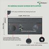 Dulepax Dulepax RV Awning Sun Shade Screen with Zipper 9'X19'3'