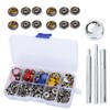 Snap Fastener Kit Metal Press Stud Leather Tich Button Tool