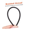 KONTONTY 2 x 3.5mm Audio Cables Braided Wire 30cm Long