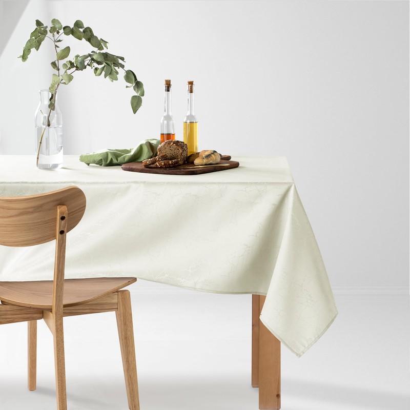 Filumi Tablecloth 110 x 140 cm Cream Washable for Indoor
