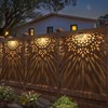 EKQ Solar Fence Lights 6 Pack Solar Step Lights Outdoor