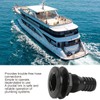 Thru Hull Fitting, 1‑1/4in Plastic Marine Thru Hull Exhaust Fittings