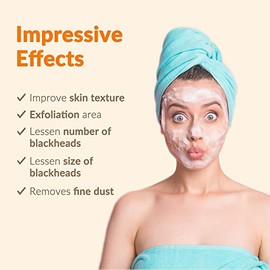 LALARECIPE- Limpiador facial espumoso 3 en 1 con yuzu | Desmaquillador y limpiador facial exfoliante que aclara los poros | AHA BHA