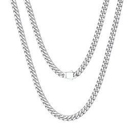 Richsteel Curb Link Necklace 20inch Mens Chain Cuban Chain Mens Jewellery