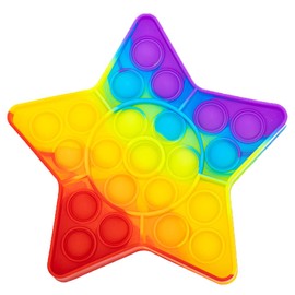 Bubble Pop Push Pop Toy Rainbow Star