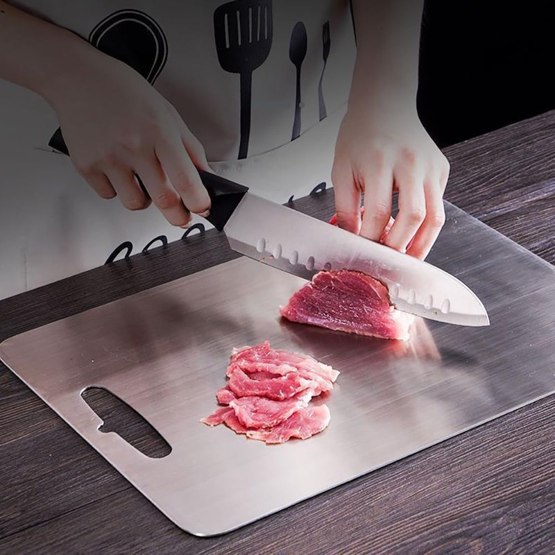 Stainless Steel Cutting Board, Chopping Board, Hanging Kitchen Pastry Board,