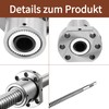 AOMIKITSTU Ball Screw 1 Piece, SFU1204-300 mm Threaded Spindle with