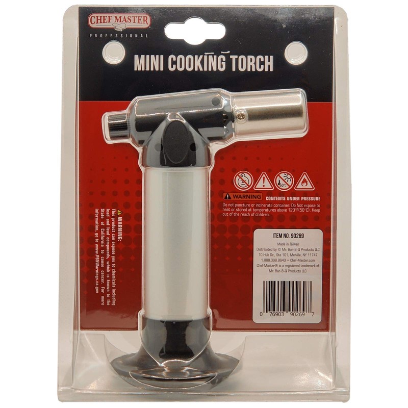 Chef Master Mini Cooking Torch, Food Torch Lighter for Cooking,