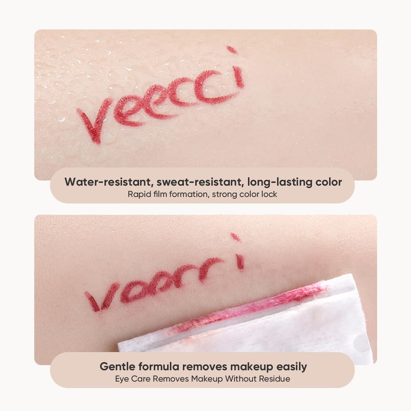 VEECCI Waterproof Gel Eyeliner Pencil for Precise Application - Vegan