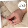 IWOWHERO 2pcs Metal Yarn Guide Ring Thimble for Knitting Comfortable