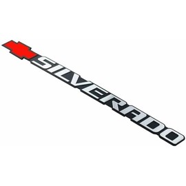 3D Raised Strong Adhesive Decal Car Badge Emblem Nameplate for Bowtie Silverado 1999-2007 Chevy 1500 2500 3500 HD 15114063 (Red)