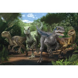 Schmidt Spiele 56436 Jurassic World, New Adventure, The Velociraptor Pack, 100 Pieces, Children's Puzzle, Multi-Coloured