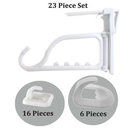 ToolUSA Blue Frog Usa 22 Small And Large Super Adhesive Wall Hooks And One Expandable Over-door Hook: KIT-HANGERS