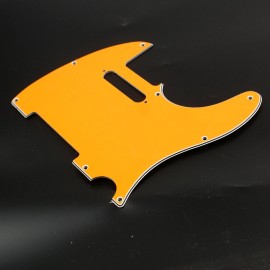 mLaval Guitar Parts (B07) Custom Guitar Pickguard For Tele Standard style ,3Ply Orange