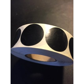 American Online Products 1000 each 1” Black Blank MERCHANDISE LABELS STICKERS