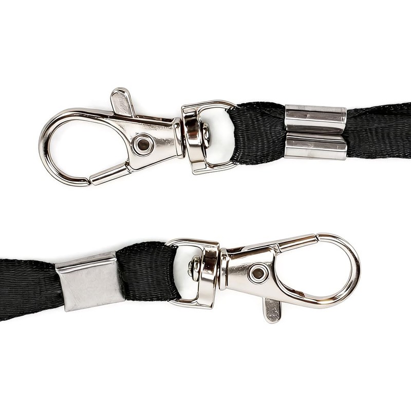 5 Pack ID Badge Holder with Lanyard Black Lanyards with
