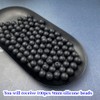 Silicone Beads, 100pcs 9mm Silicone Round Beads for Keychain Making