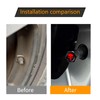 ZKFAR Pack-4 Skull Car Wheel Tire Valve Stem Caps, Anti-Theft