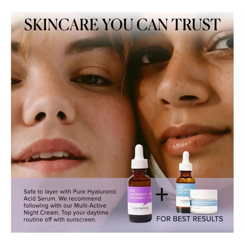 Cosmedica Skincare 10% Niacinimida + Zinc Y Ácido Hialurónic
