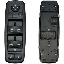 68110866AB Driver Side Power Window Switch 9 PINS + 3 PINS Fit for 2013-2015 Ram 1500 2500 3500 4500 5500,2013-2015 Ram C/V, 2012-2016 Dodge Grand Caravan, 2012-2015 Chrysler Town & Country