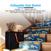 (2 PACK) Stair Basket -Foldable L-Shape step Storage Basket with