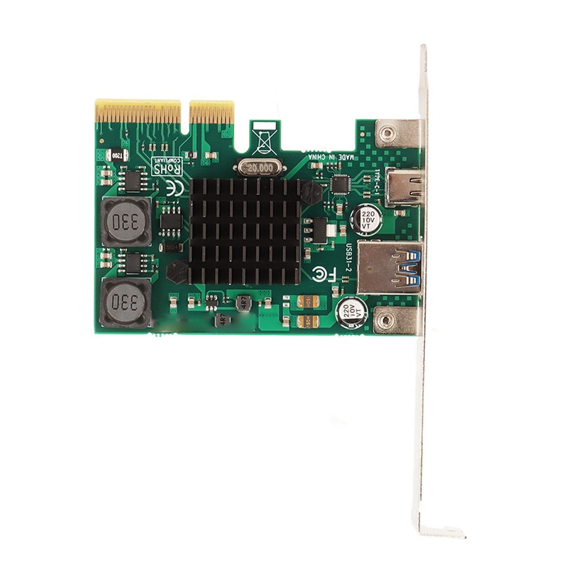 PCIE to USB 3.1 Expansion Card Self Powered 2 Ports