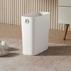 Rectangle Trash Can Ultra Thin Plastic Small Trash Basket Bathroom