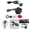 Universal 12V Engine Push Start Starter Button Switch Kit ModificationRed