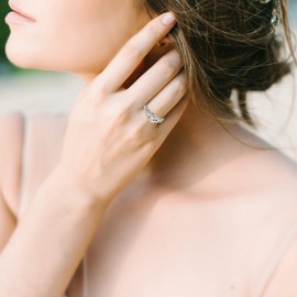 STARCHENIE Celtic Knot Promise Ring for Women 925 Sterling Silver Engagement Wedding Band with Cubic Zirconia (Size 10)