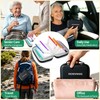 Pill Pouch Organizer,7 Zippered Waterproof Pill Pouches for Travel, Black