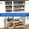 Wooden Pull out Cabinet Organizer 15" W x 21" D