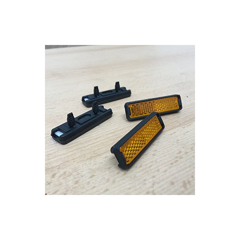Pedal Reflectors Set of 4 for Plug-In Bicycle Pedal Reflector