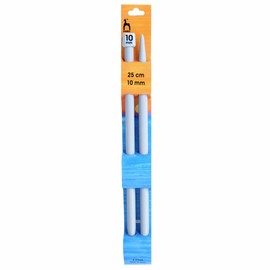 Pony Single Ended Classic Knitting Pins, Multi-Colour, 10mm