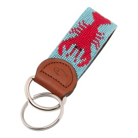 Huck Venture Lobster Needlepoint Key Fob & Keychain (Lobster)