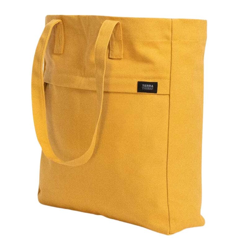 Terra Thread Organic Cotton Executive Work Tote Bag, Charcoal Grey