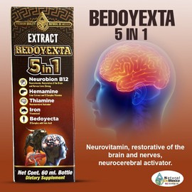 Natural de Mexico USA Extracto Bedoyecta 5 en 1 Neurovitaminico 60ml.