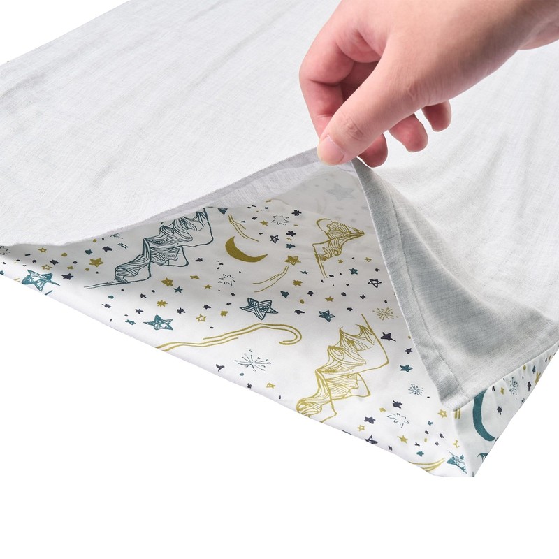 Nest Designs Bamboo Toddler Pillow and Pillowcase | Stars White/Medium