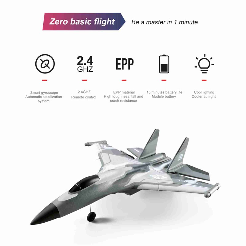 2.4GHz RC Airplane Lightweight 4CH 3.7V 1000mAh Remote Control Airplane