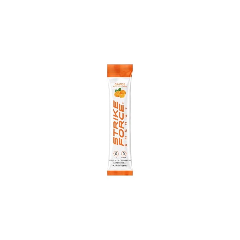 Strike Force Energy Drink Mix - Orange Flavor - Natural