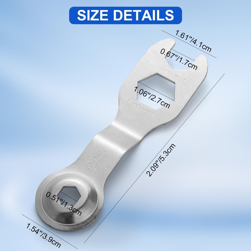 3W20018B Washing Machine Leg Adjustment Wrench, Open End Spanner Tool,