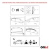OMAC Window Visor Vent Rain Guard Deflector for Ford e-Transit