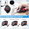 SANWA Wired Ergonomic Trackball Mouse, Optical Rollerball Mice, Programmable Silent
