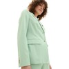 TOM TAILOR Women's Basic Blazer, 31034 - Okra Green