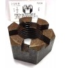 AMERICANINTEGRATEDSUPPLY.COM 1-1/2"-6 HEAVY HEX SLOTTED NUT STEEL PLAIN 2-3/8 AF X 1-1/2 TH (1)