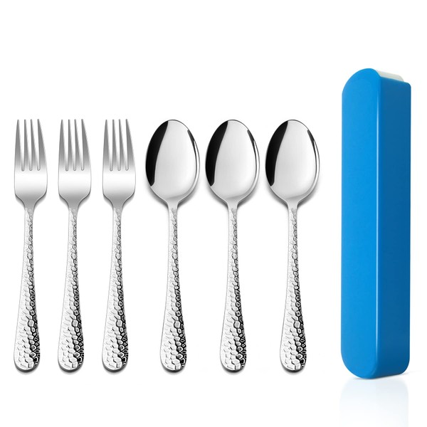 Kids Cutlery Set, HaWare 6 Pcs Stainless Steel Children Toddler
