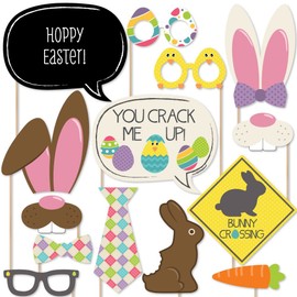 Hippity Hoppity - Easter Photo Booth Props Kit - 20 Count